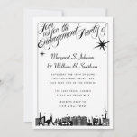 Invitations de Fiançailles élégantes de Las Vegas<br><div class="desc">Élégant Las Vegas Skyline Engagement Party Invitations avec une touche de style tatouage script. Veuillez me contacter pour toute question ou demande spéciale. Merci de chercher ! Aussi disponible en faire-part de mariage.</div>