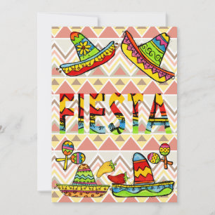 Invitations de Fiesta Cinco de Mayo Chevron