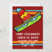 Invitations de Fiesta Cinco de Mayo Red (Dos)