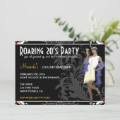 Invitations de fille d'aileron des années 20 (Debout devant)