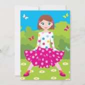 Invitations De Fille Dans Un Parc (Devant)