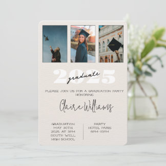 Invitations de filles à la fête de remise de diplô