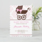 Invitations de filles Baby showers de bambins à la (Debout devant)