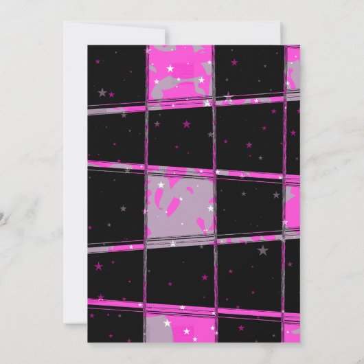 Invitations de Filles Rock Star Anniversaire (Dos)