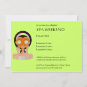 Invitations de fin de semaine Spa (Devant)
