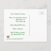 Invitations de fin d'études, Casquette Gold et Gre (Dos)