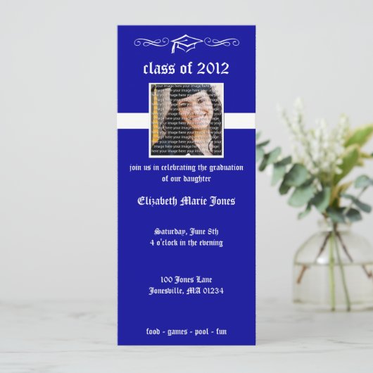 Invitations de fin d'études classiques (Debout devant)