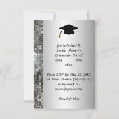 Invitations de fin d'études Classy Silver 2014 (Dos)