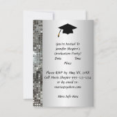 Invitations de fin d'études Classy Silver 2014 (Dos)