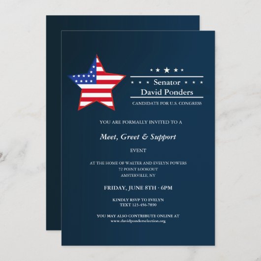 Invitations de financement (Devant / Derrière)