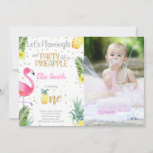 Invitations de Flamant rose photo | Invitations d' (Devant)