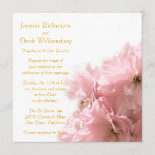 Invitations de fleurs de cerisier