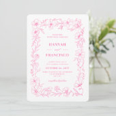 INVITATIONS DE FLEURS DE MARIAGE À L'ESTHÉTIQUE SU (Debout devant)