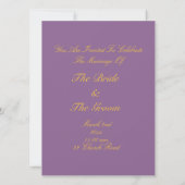 Invitations de Floral Cherub (Dos)