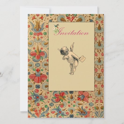 Invitations de Floral Cherub (Devant)