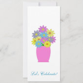 Invitations de Flower Bouquet Houseclimate Party (Dos)