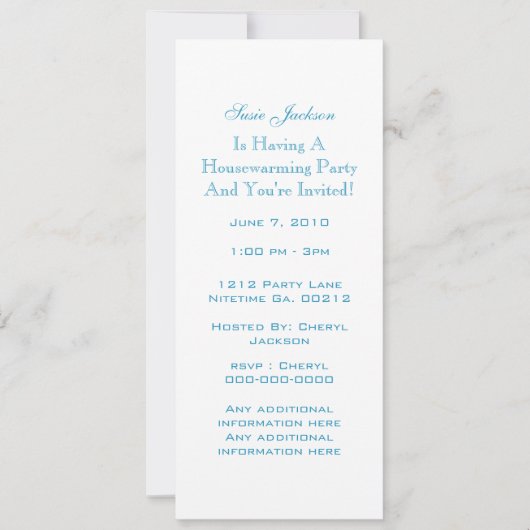 Invitations de Flower Bouquet Houseclimate Party (Devant)