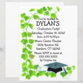 Invitations de flyer de la fête de remise de diplô (Devant / Derrière)