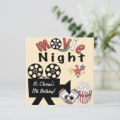 Invitations de folie de soirée cinéma (Debout devant)
