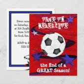 Invitations de football (Devant / Derrière)