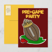 Invitations de football (Devant / Derrière)