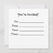 Invitations de foudre d'arts martiaux (Dos)