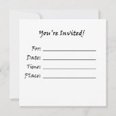 Invitations de foudre d'arts martiaux (Dos)