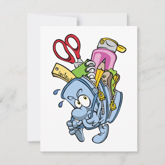 Invitations de fournitures scolaires (Devant)