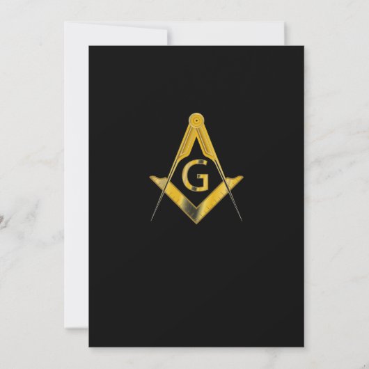 Invitations de freemason (Dos)