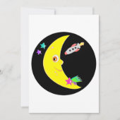 Invitations de fusée de la Lune de dessin (Devant)
