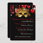 Invitations de gala de mascarade de vacances (Devant / Derrière)
