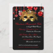 Invitations de gala de mascarade de vacances (Devant)