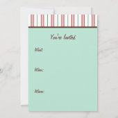 Invitations de garçon en pain d'épices (Dos)