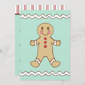 Invitations de garçon en pain d'épices (Devant / Derrière)