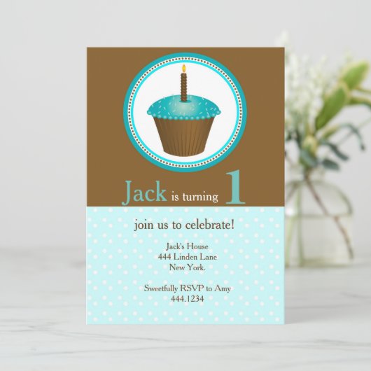 Invitations de garçons d'anniversaire (Debout devant)