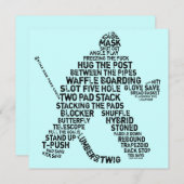 Invitations de gardiens de hockey (Devant / Derrière)