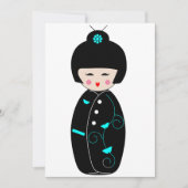 Invitations de Geisha Cartoon (Devant)