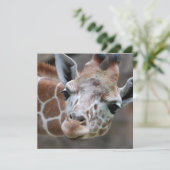 Invitations de Giraffe adorables (Debout devant)