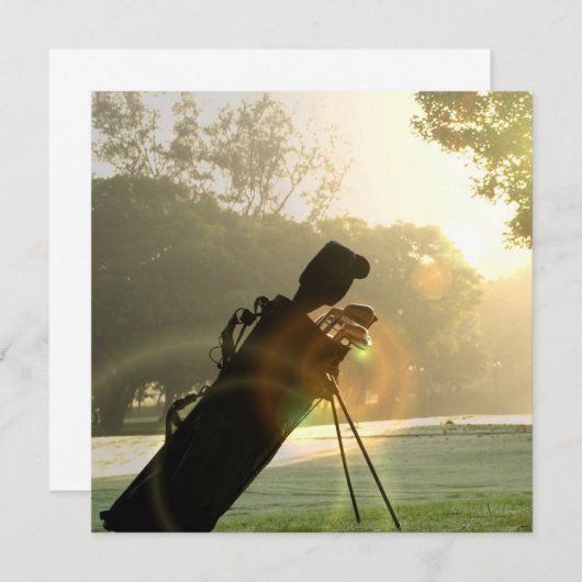 Invitations de golf (Devant / Derrière)