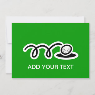 Invitations de golf personnalisées