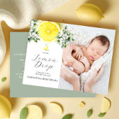 Invitations de gouttes de citron Sip and See