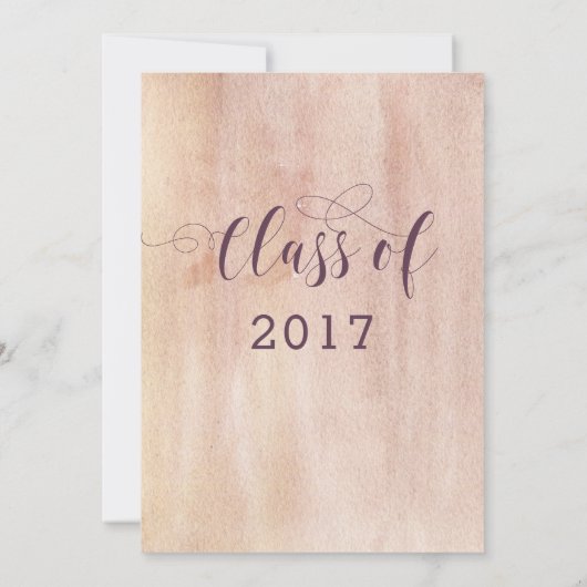 Invitations de graduation de la couronne florale B (Dos)