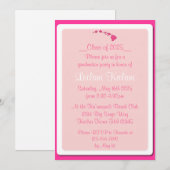 Invitations de graduation Hawaii îles roses Custom (Devant / Derrière)