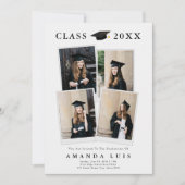 Invitations de graduation photo moderne (Devant)