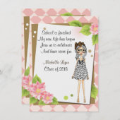 Invitations de graduation Stylish (Devant / Derrière)