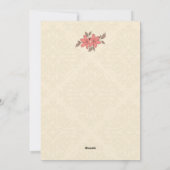 Invitations de graduation Super de fleurs rétrospe (Dos)