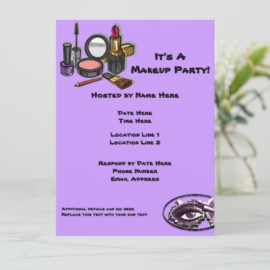 Invitations de groupes de maquillage (Debout devant)