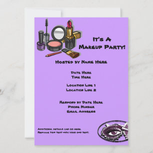 Invitations de groupes de maquillage