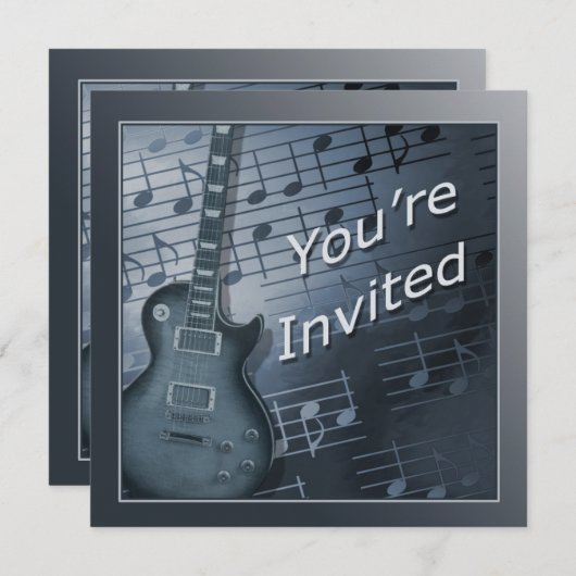 Invitations de guitare - Utilisation multiple (Devant / Derrière)