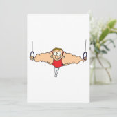 Invitations de gymnaste masculin fort (Debout devant)